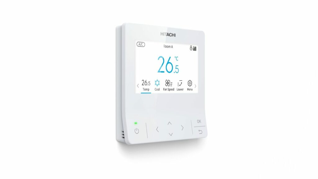 Hitachi Advanced Color Wired Remote Control
Photo credit: Hitachi–Johnson Controls Air Conditioning, Inc